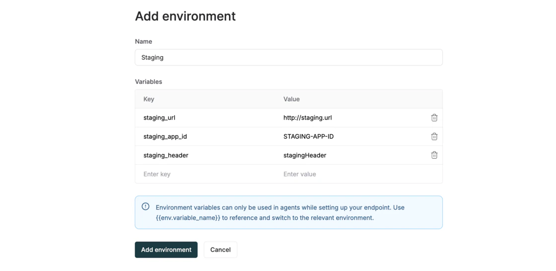 Environment Management