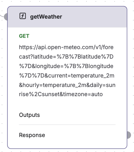 Example of a Prompt tool node configuration