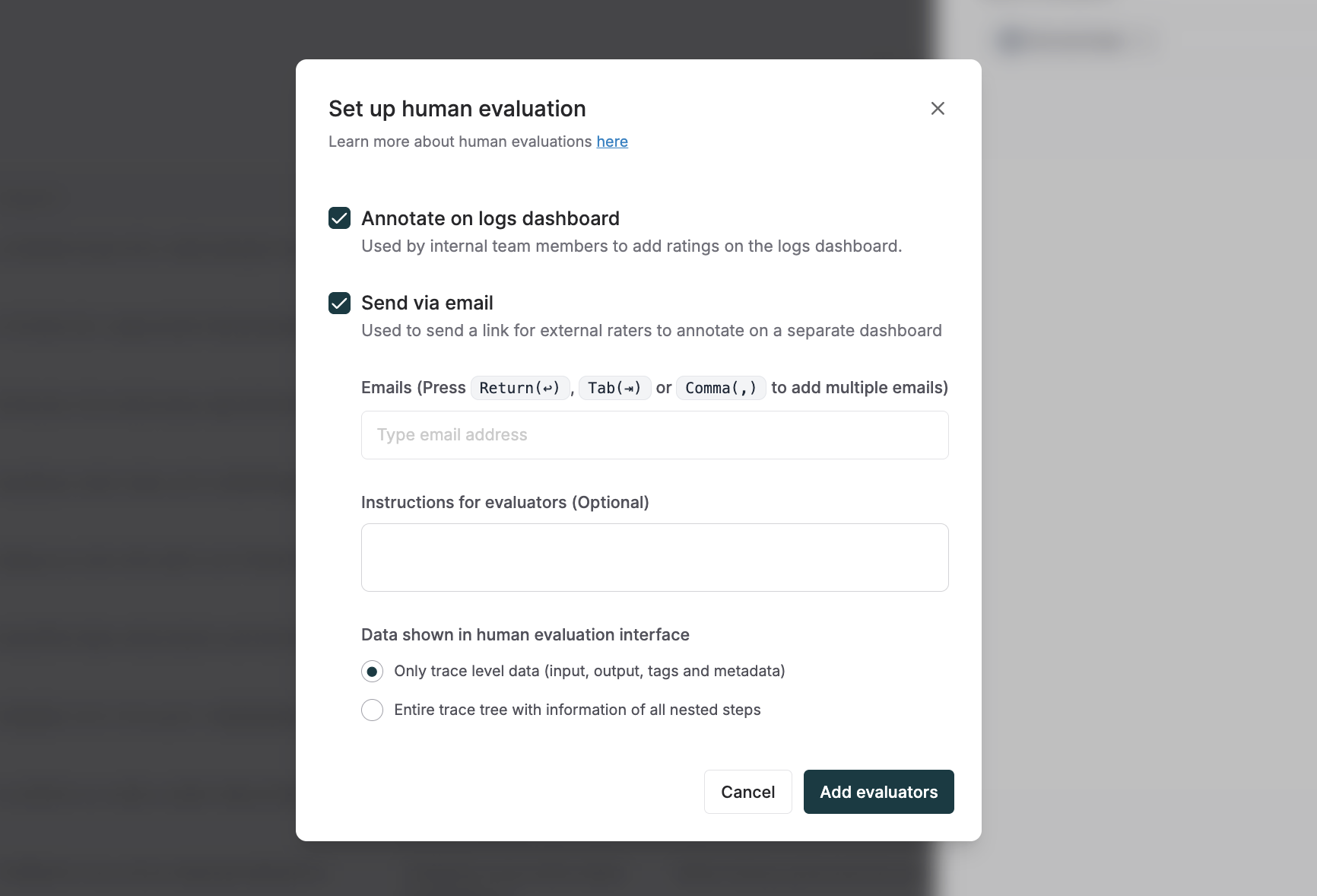 External Human Annotation Of Logs - Maxim Docs