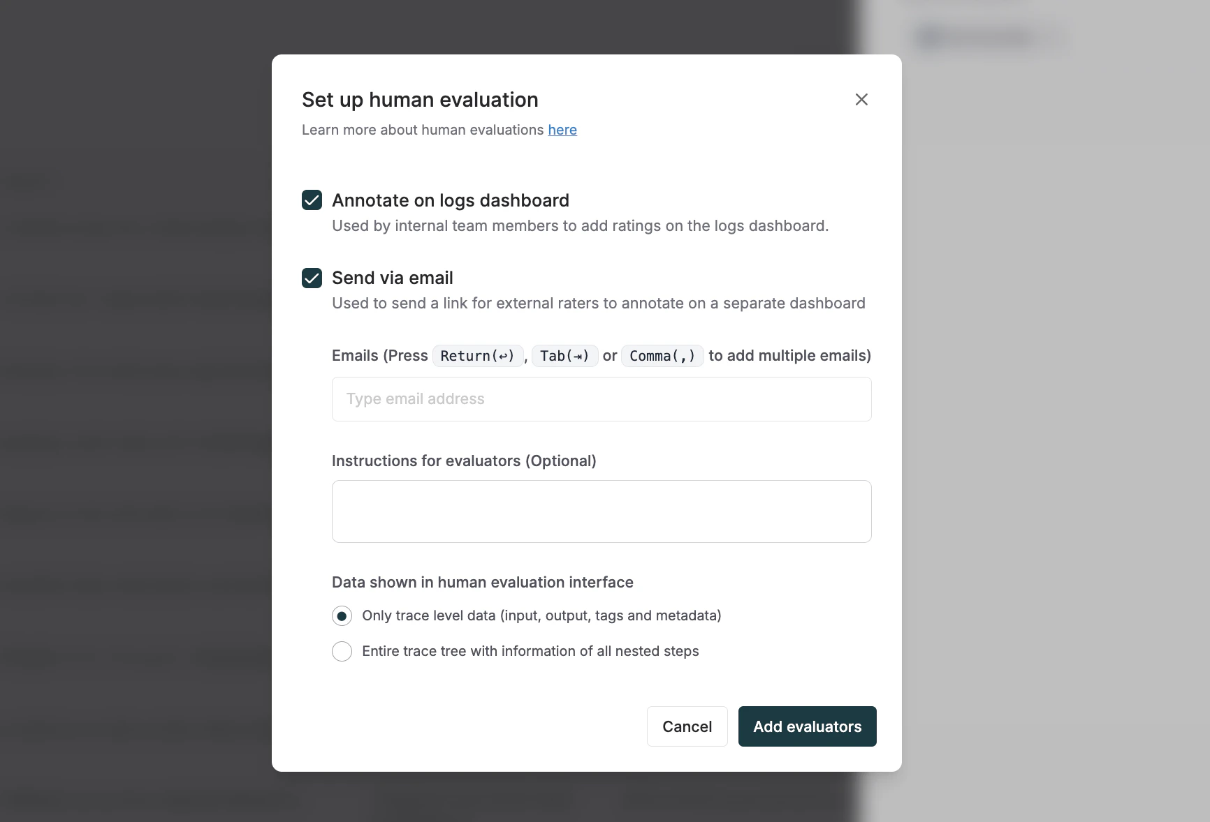 External Human Annotation Of Logs