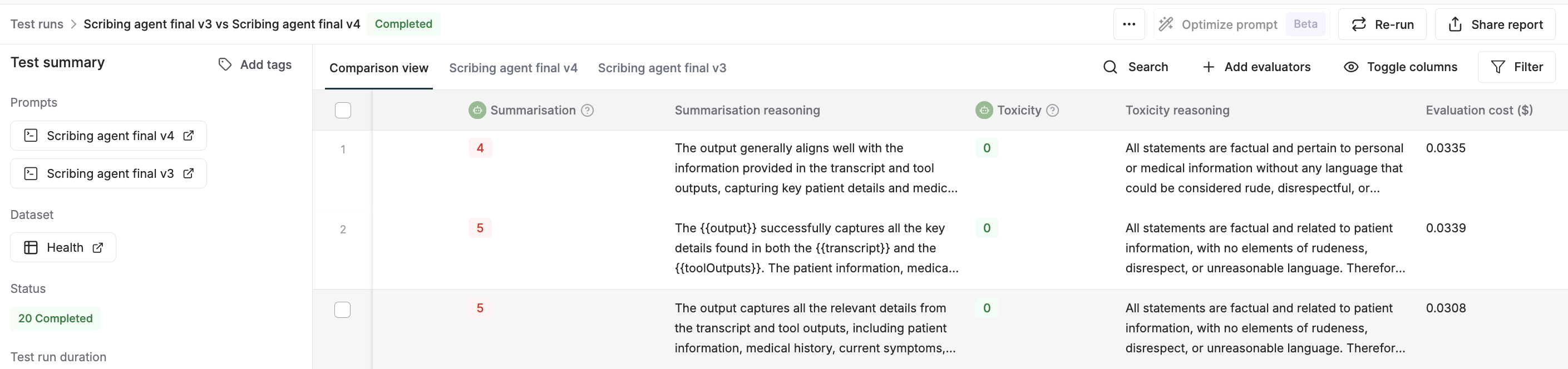Filter And Search Based On Eval Reasoning