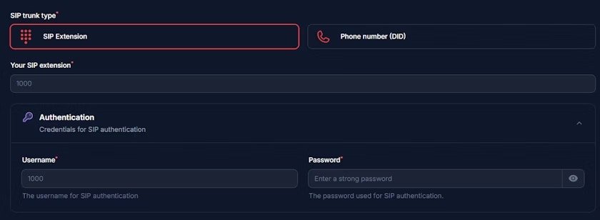 Zadarma - Autocalls Integration Type