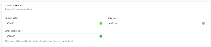 Theme Customization Settings