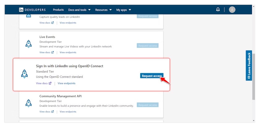 LinkedIn OpenID Connect