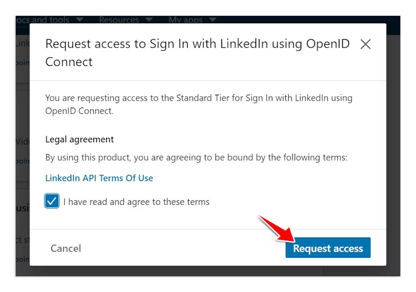 LinkedIn Request Access