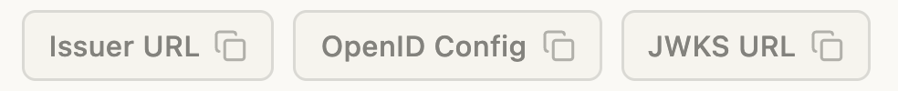 XAA Flow header showing the Issuer URL, OpenID Config, and JWKS URL