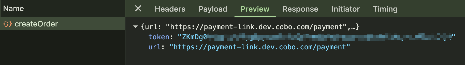 Payment Link Preorder Request