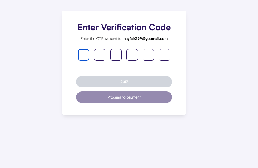 Enter Verification Code