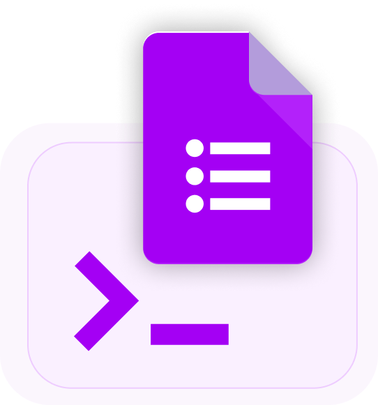 Purple document illustration