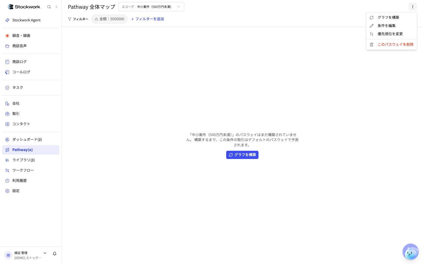 スコープの操作メニュー