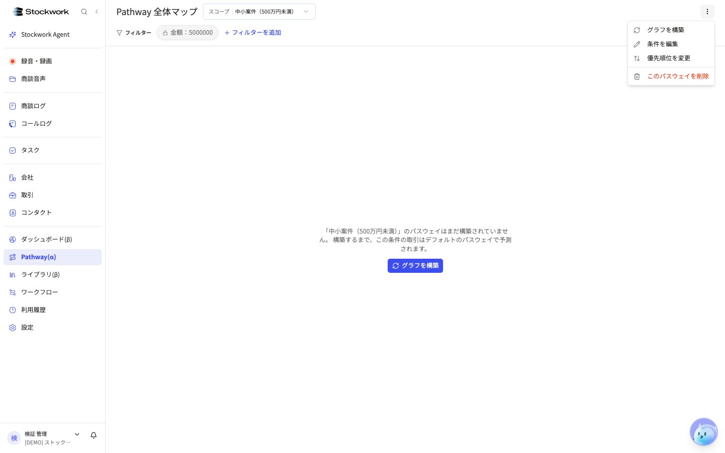 スコープの操作メニュー
