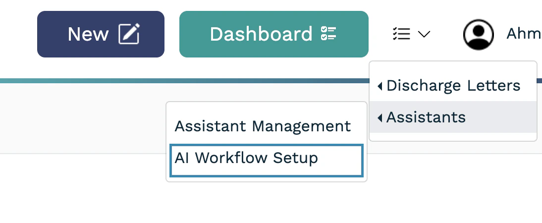 Assistant detail or edit screen