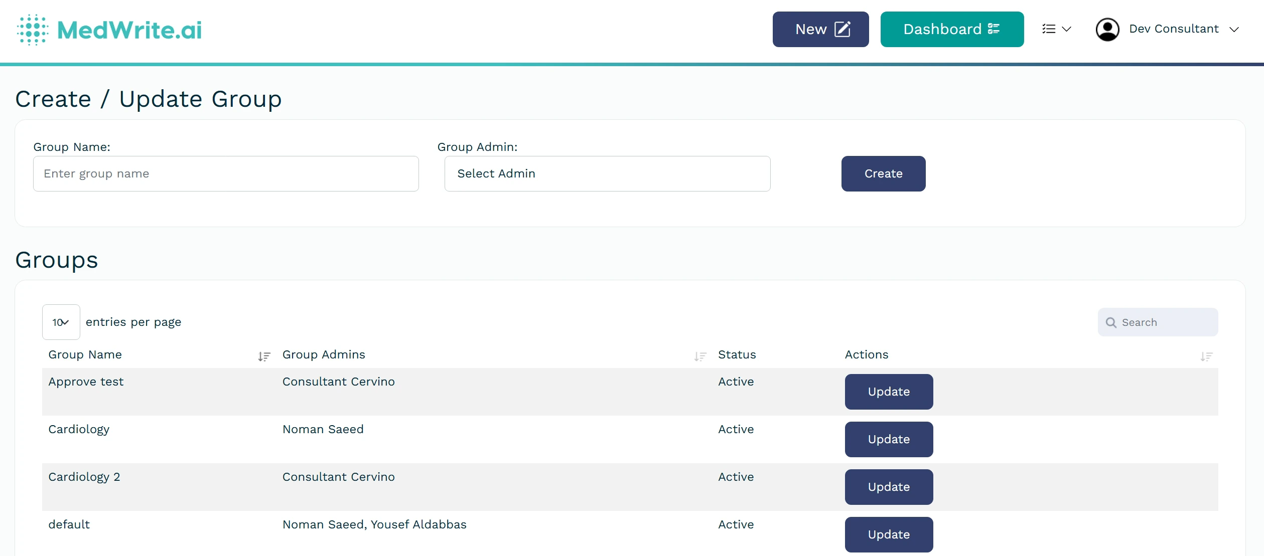 Group members or filter by group
