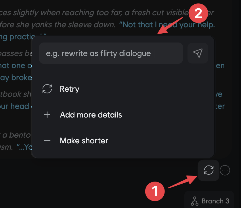 Intent-Based Regeneration Interface
