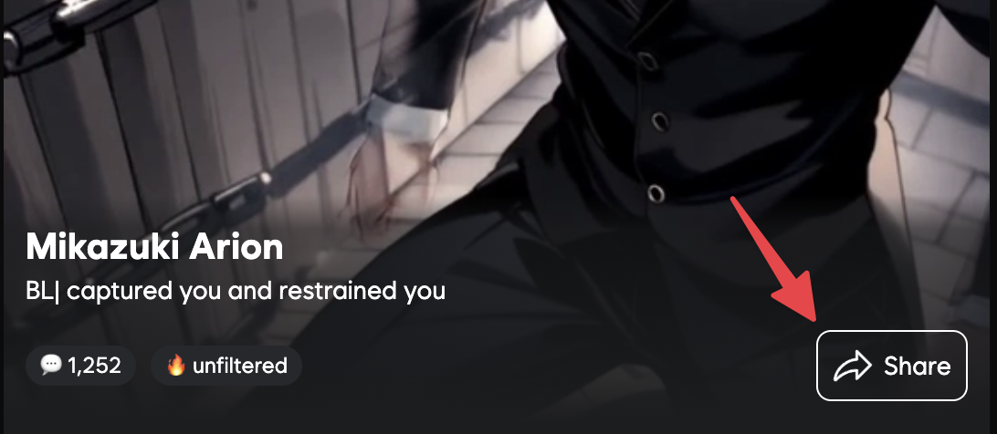 Share button placeholder