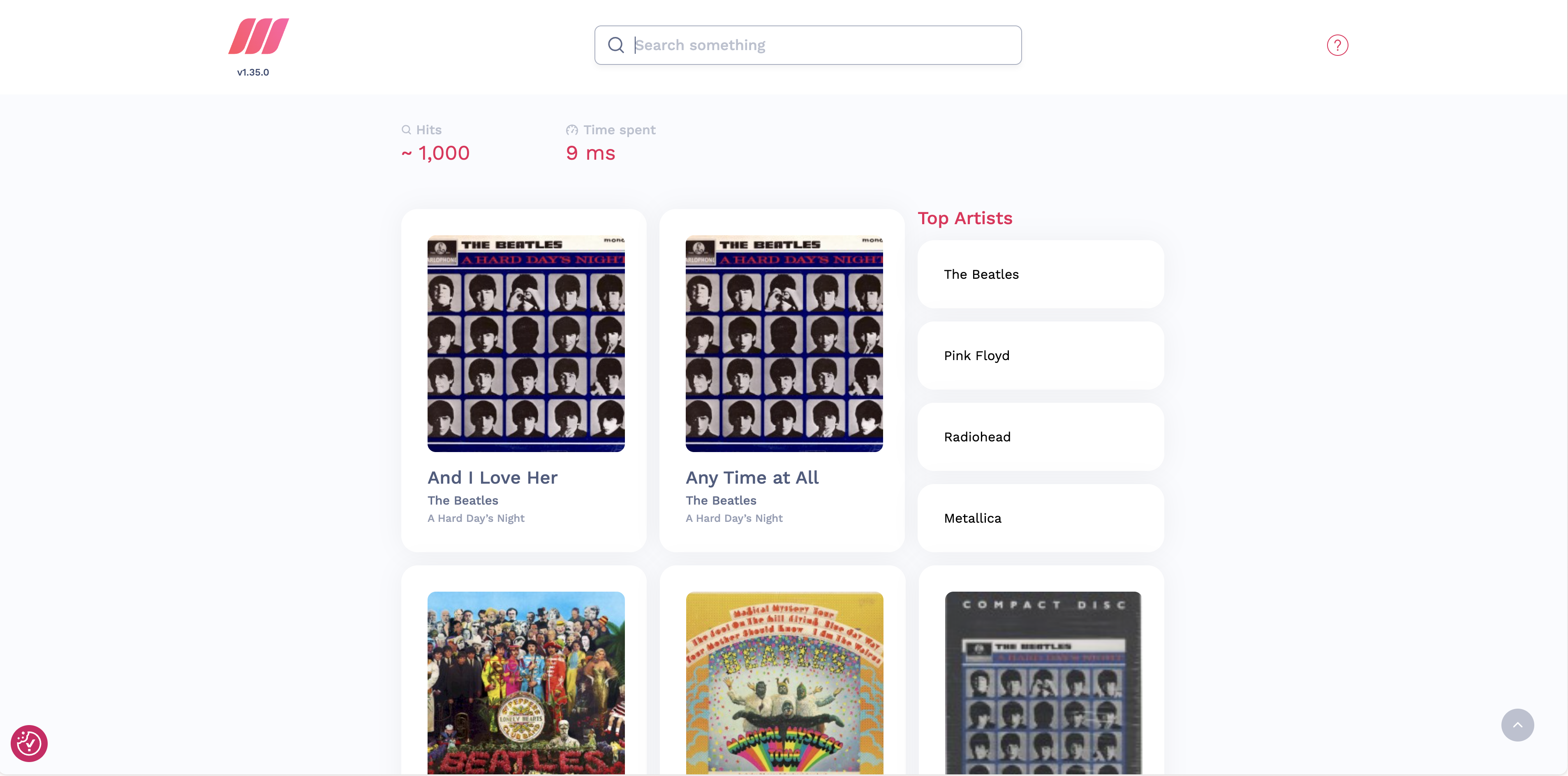 Music search demo