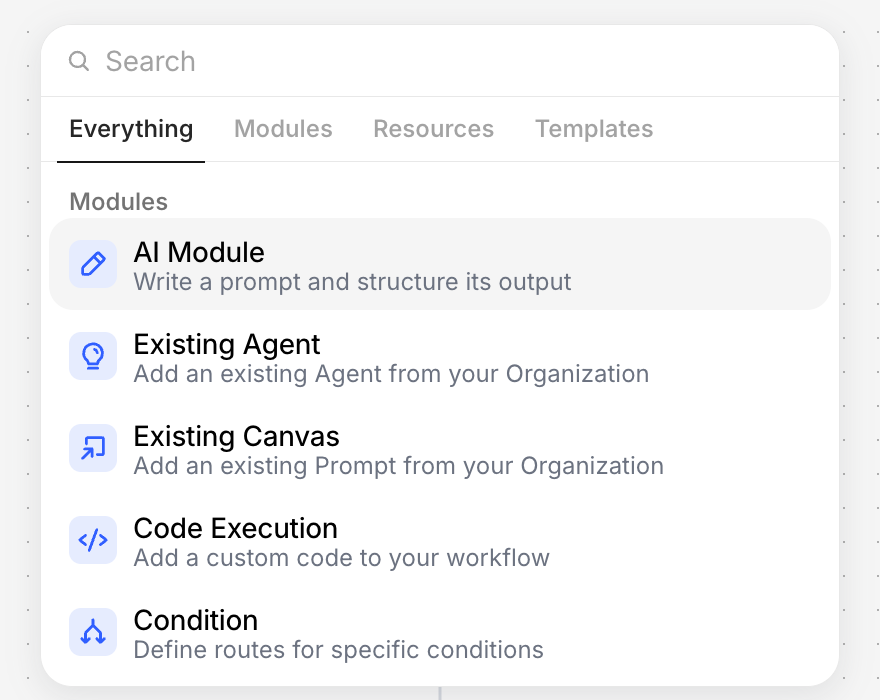 Module picker