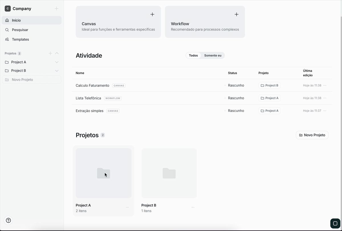 New dashboard interface with improved navigation
