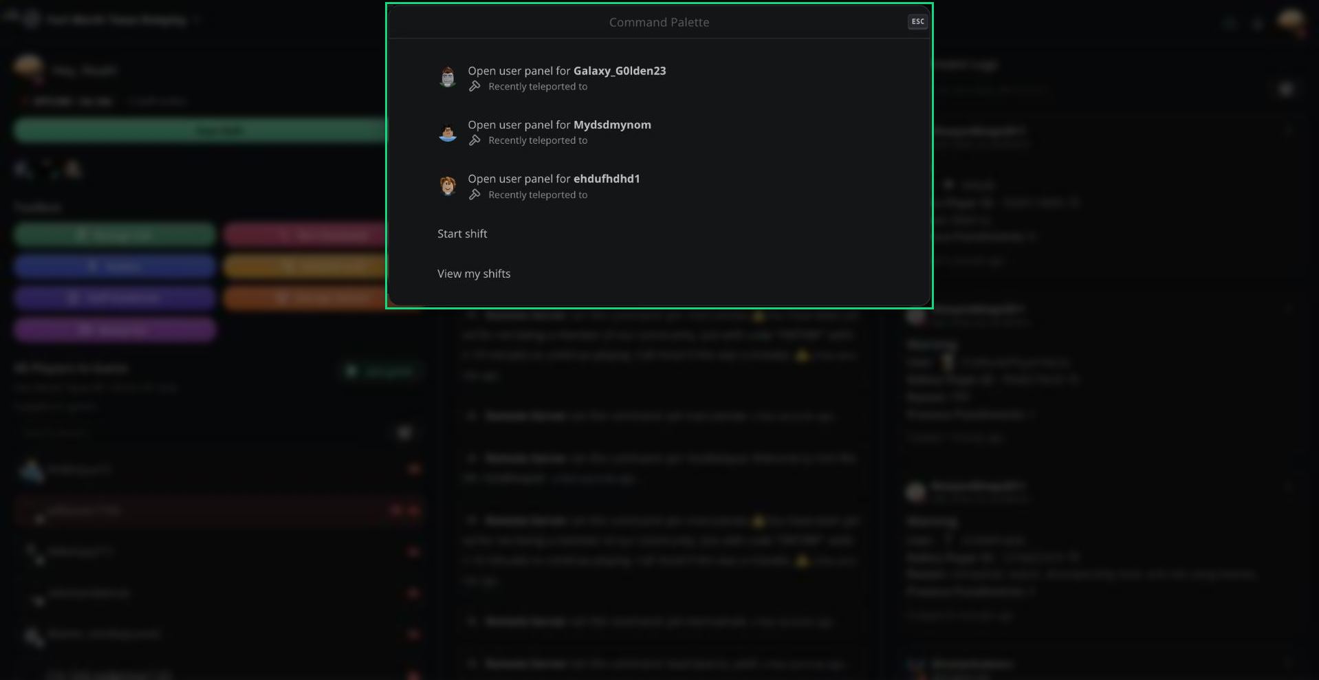 The Command Palette open with suggestions