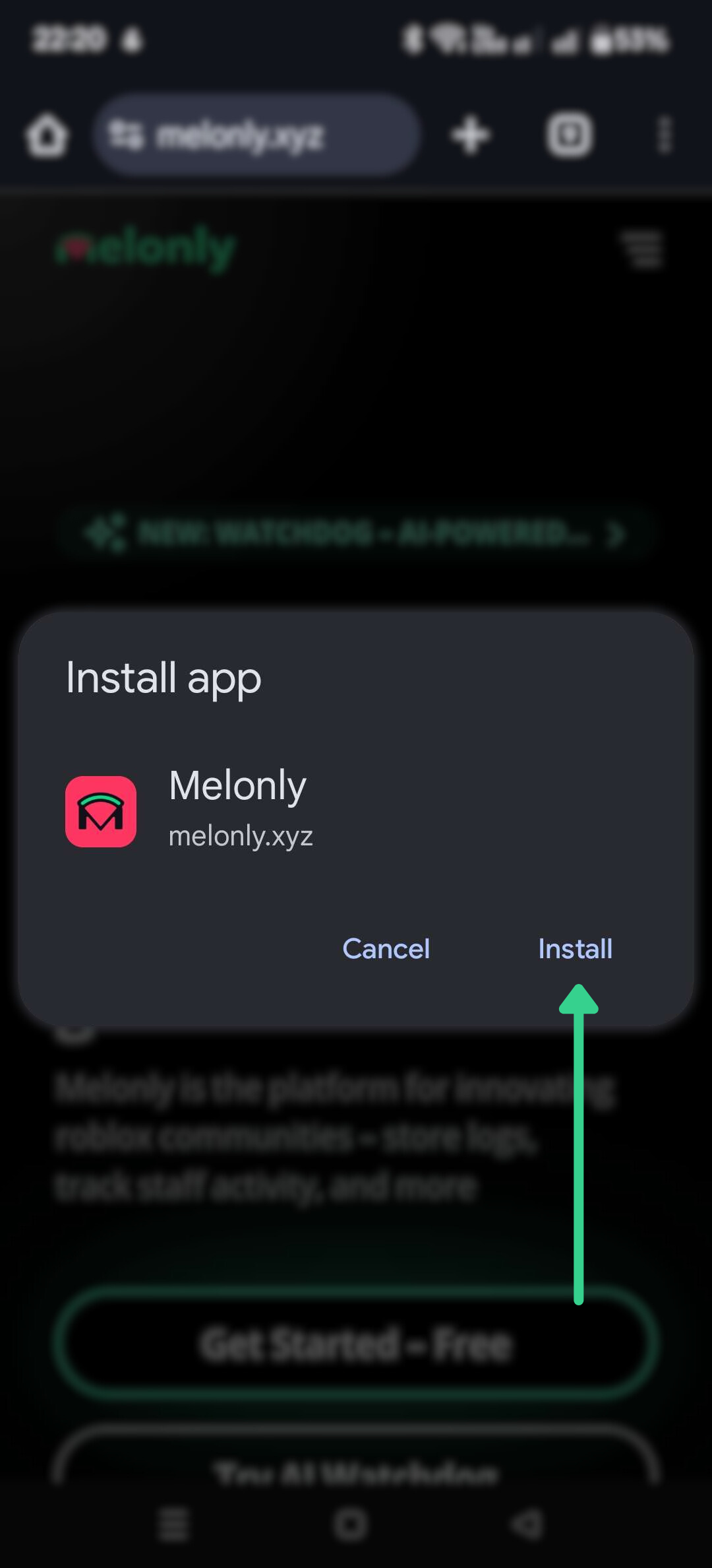 Android Add to Home Screen