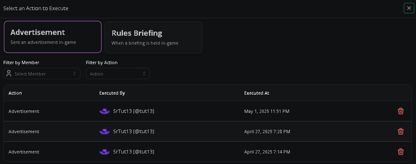 Mod Action Panel Panel toolbox - Melonly