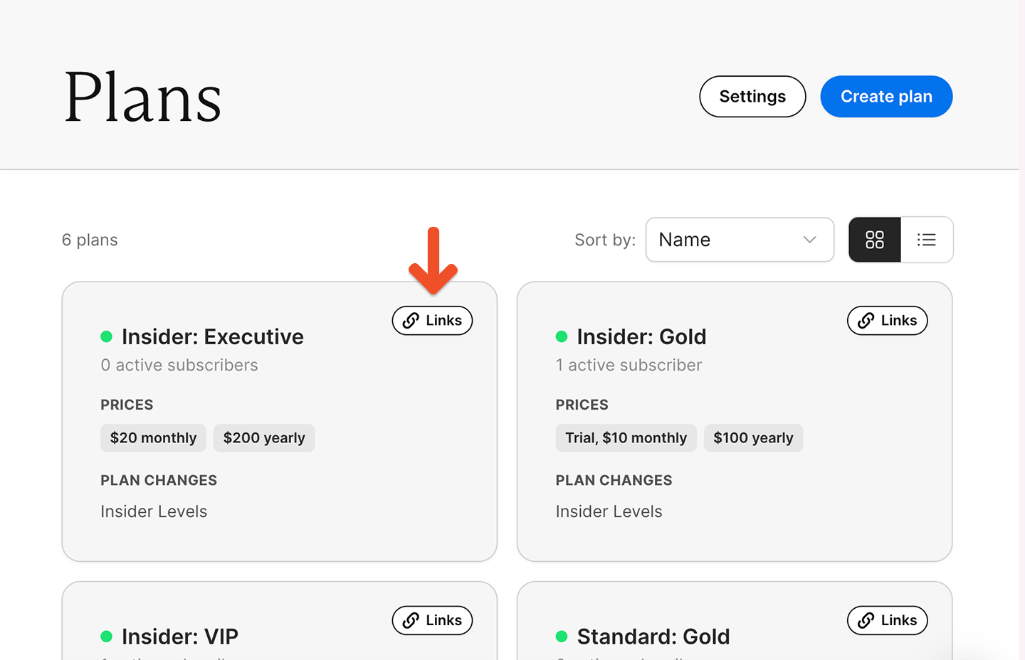 Memberful link button