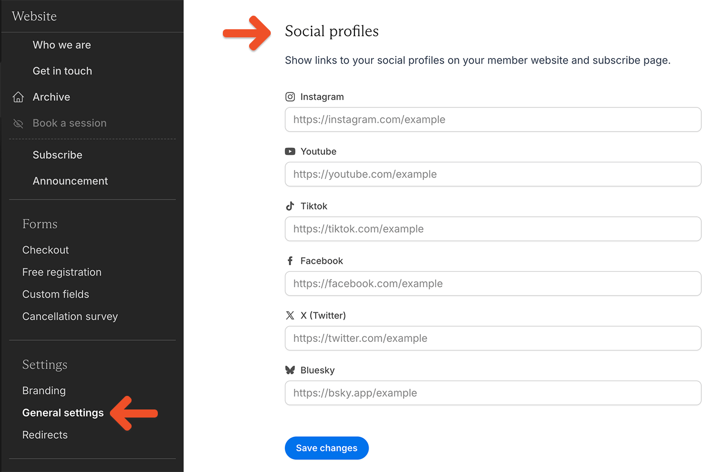 Social Profiles