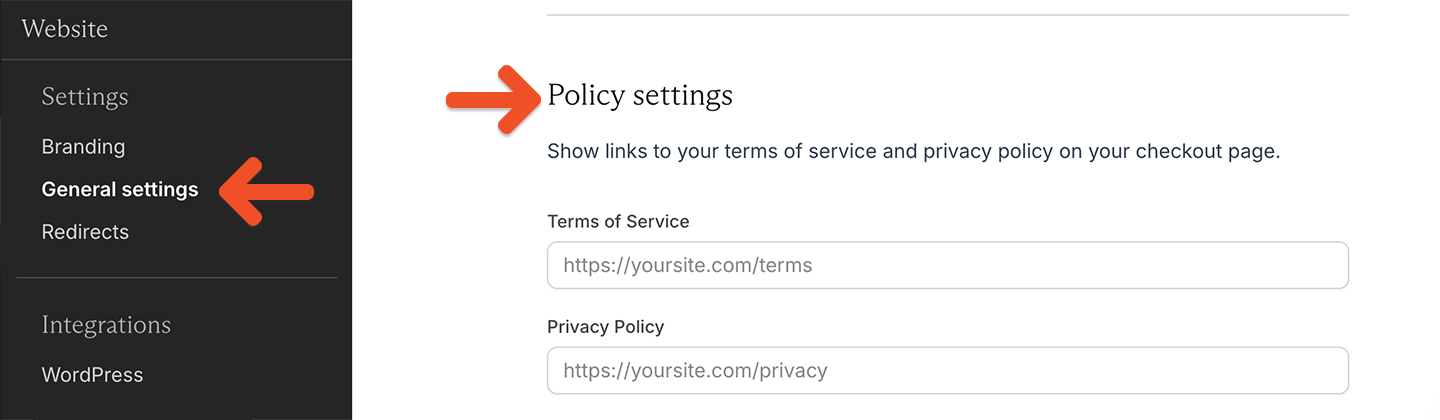 Tos Privacy Policy Customize Form