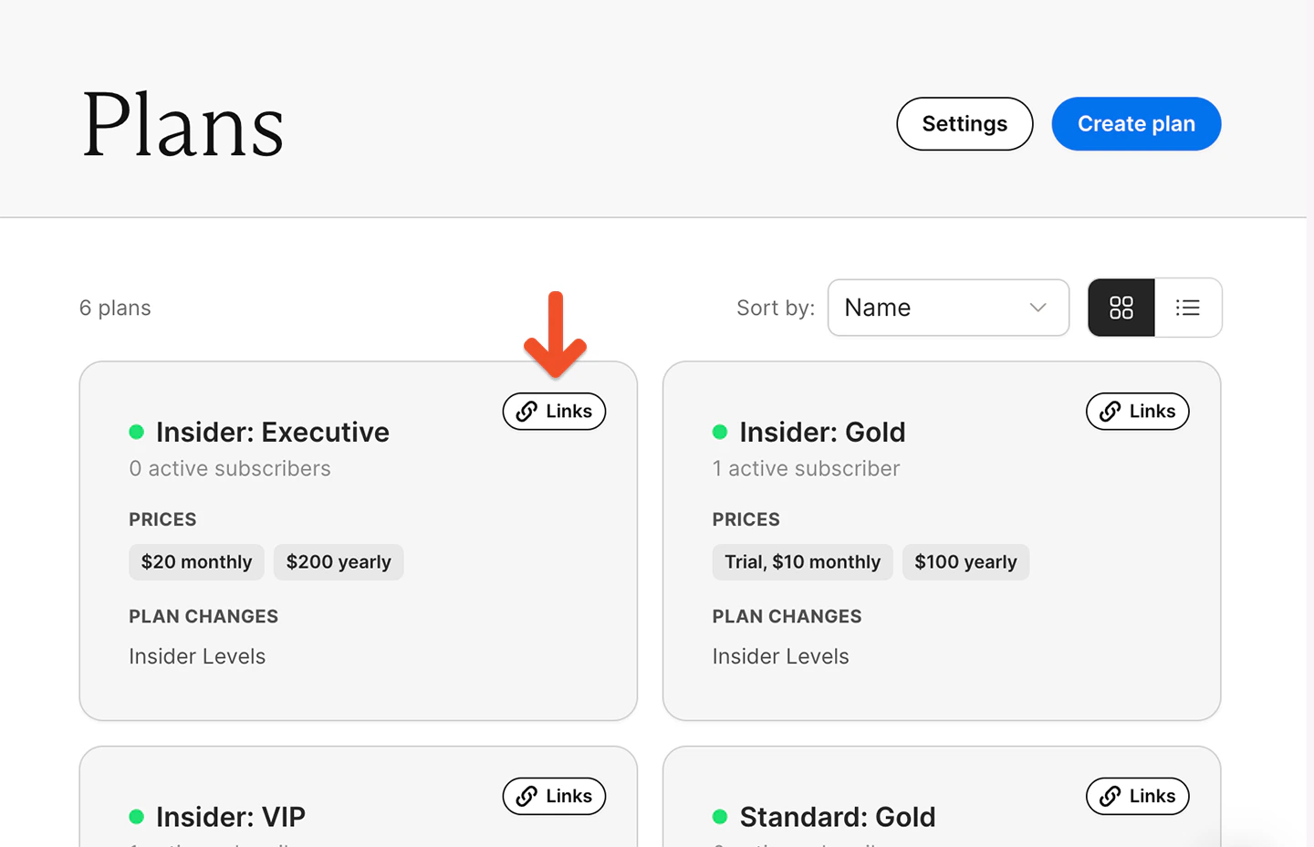 Memberful link button