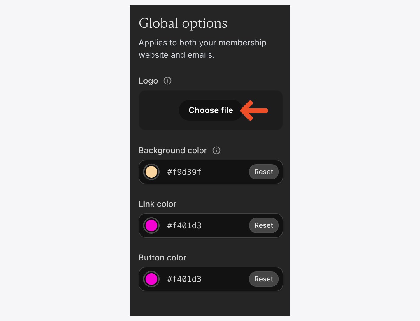 Choose a logo image to upload