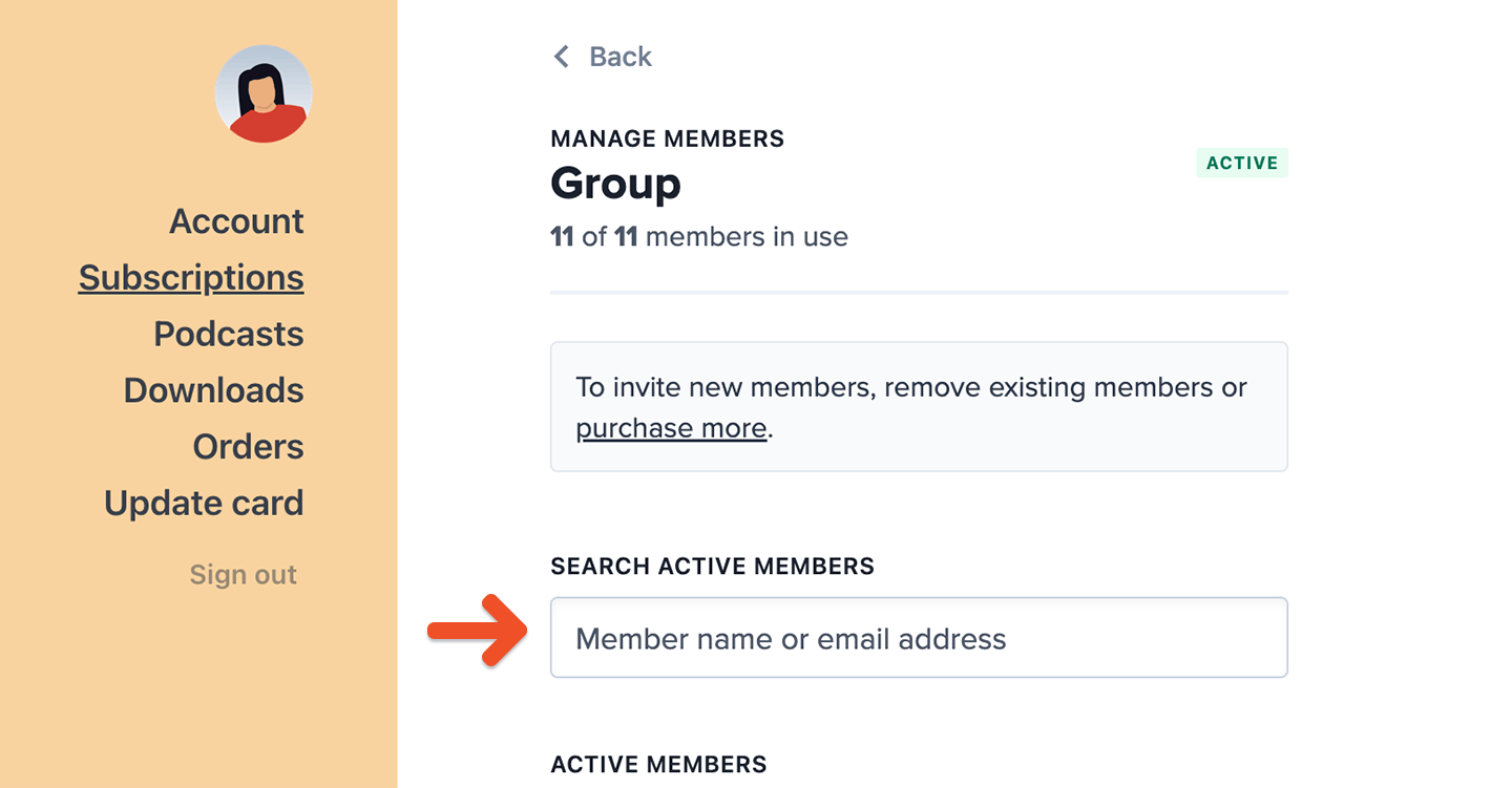 Add and remove members