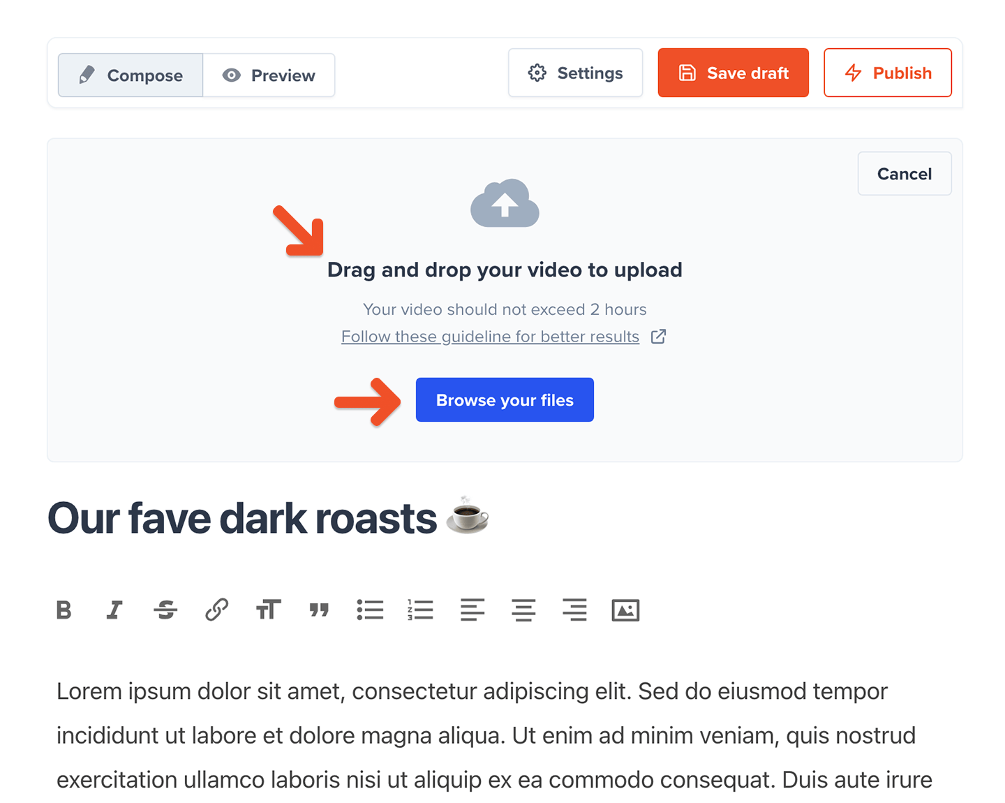 Add featured video to posts