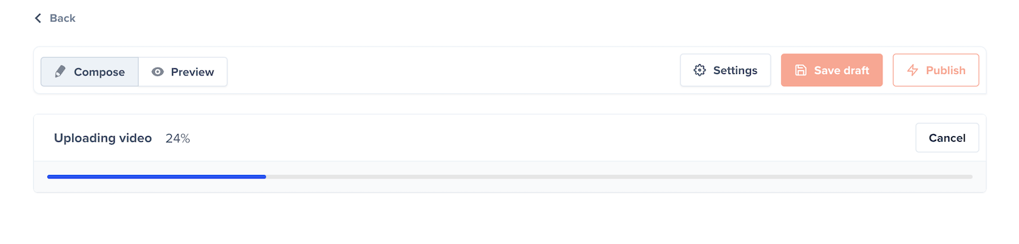 Video progress bar