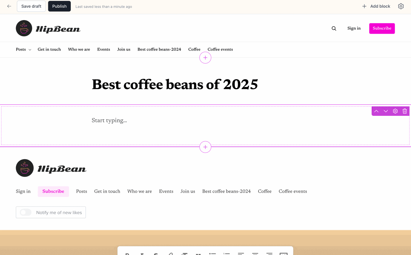 Embed videos into pages
