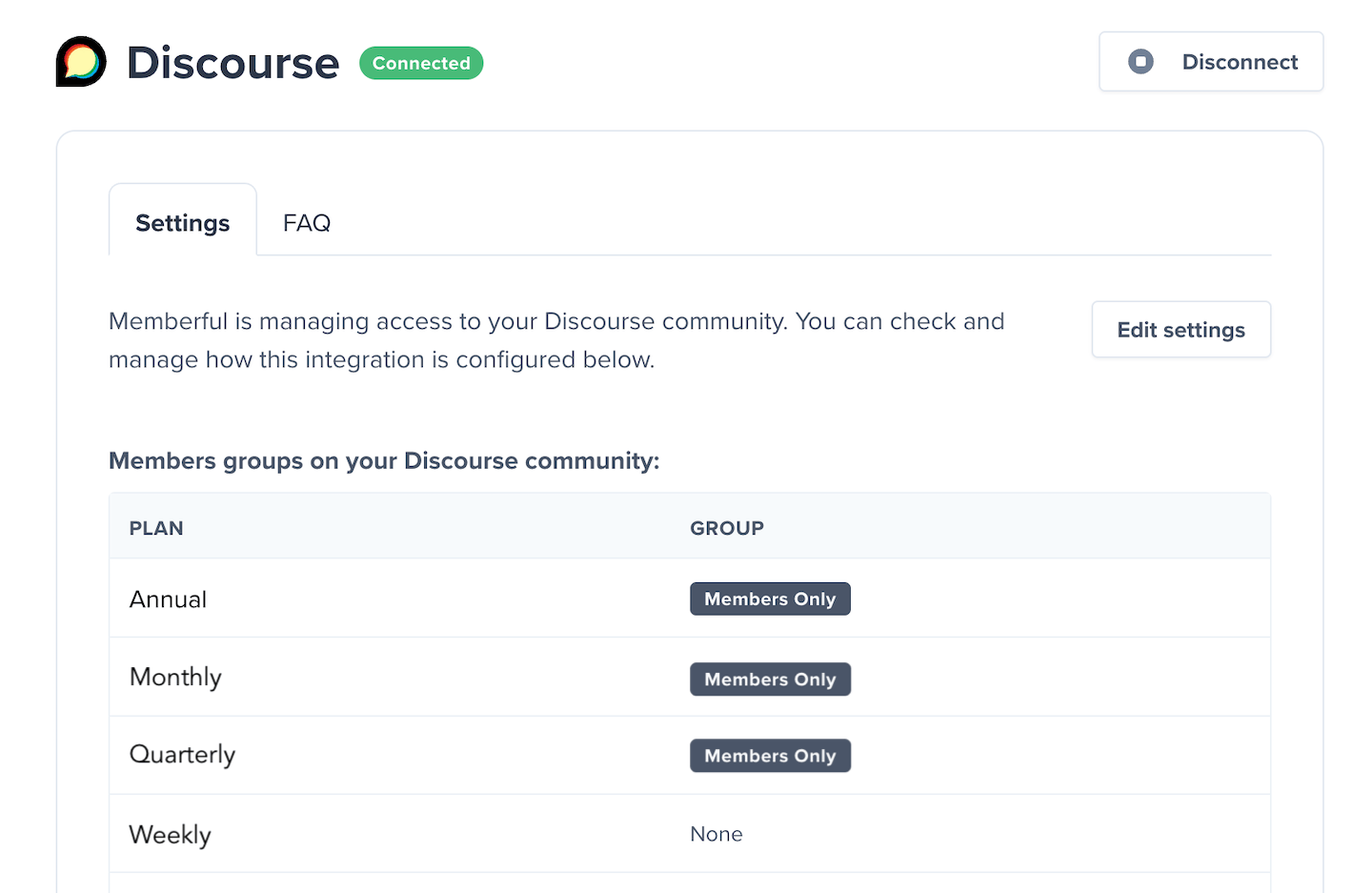Mapping Memberful plans to Discourse groups