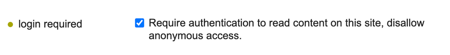 Disallowing anonymous access in Discourse