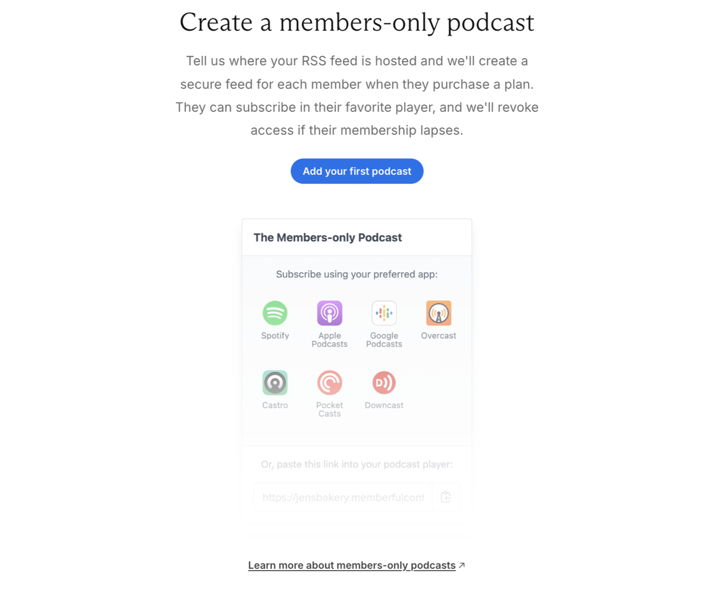 Media podcasts