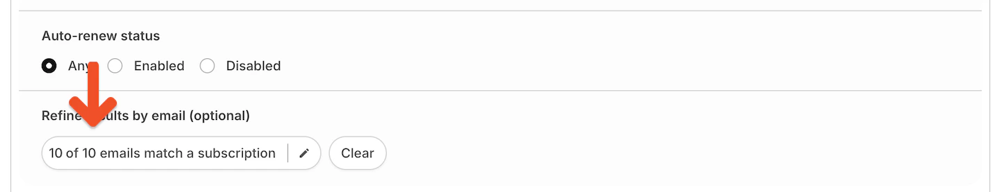 Emails Match A Subscription