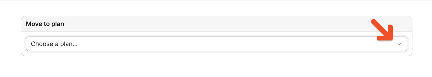 Move subscribers menu option