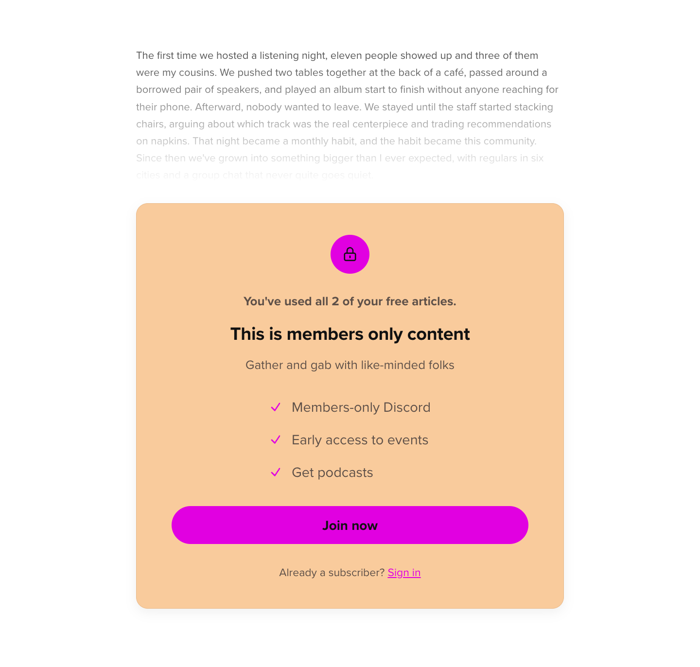 Metered Paywall Limit