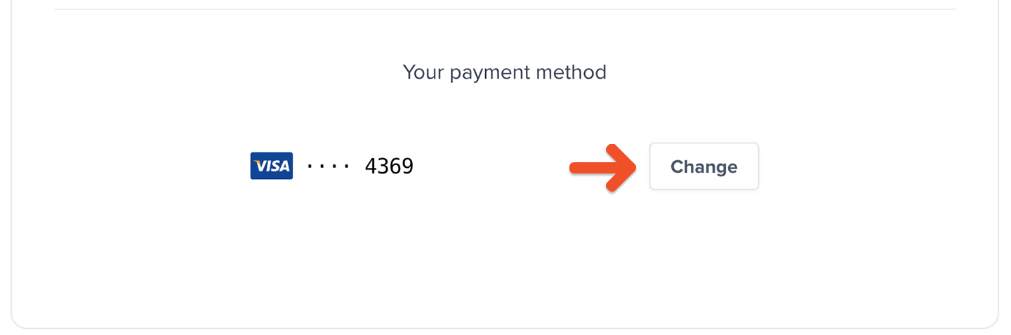 Change Payment Method