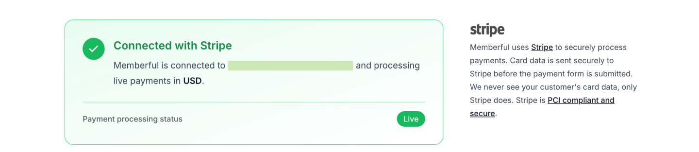 Check Stripe connection