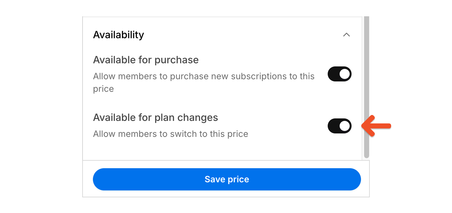Available for plan changes