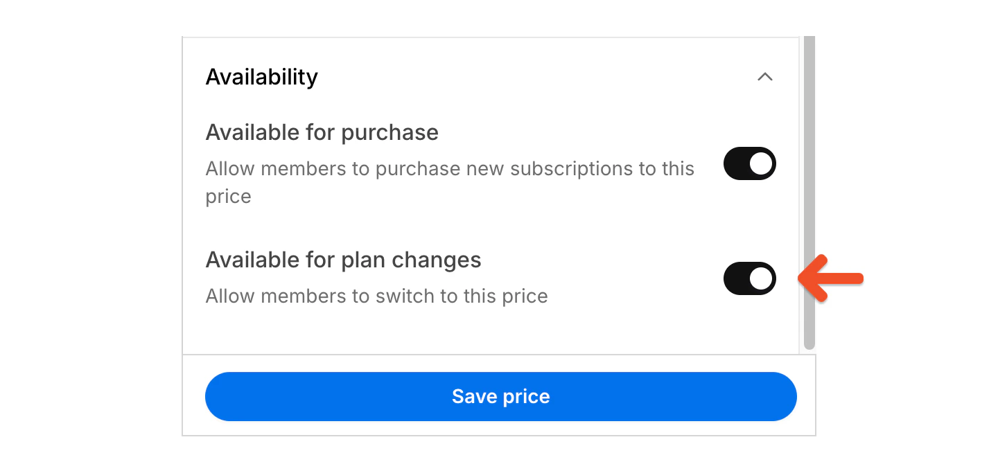 Available for plan changes