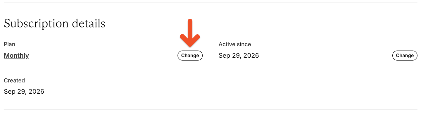 Change the member's plan
