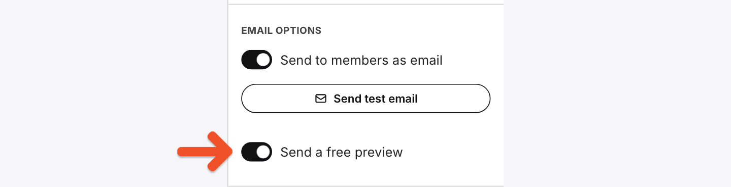 Post send a free preview
