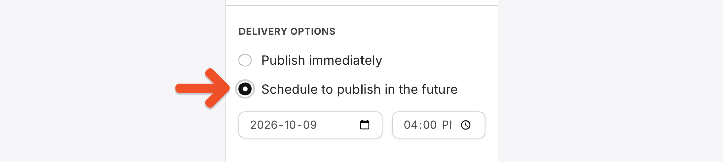 Schedule post