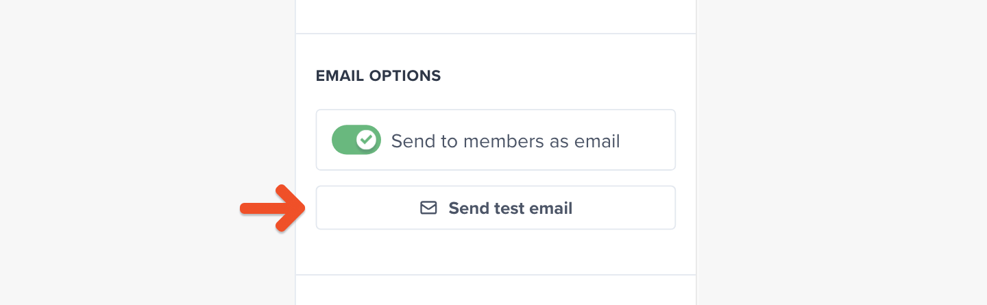 Send test email