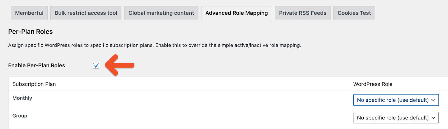 Memberful WP Plugin Settings