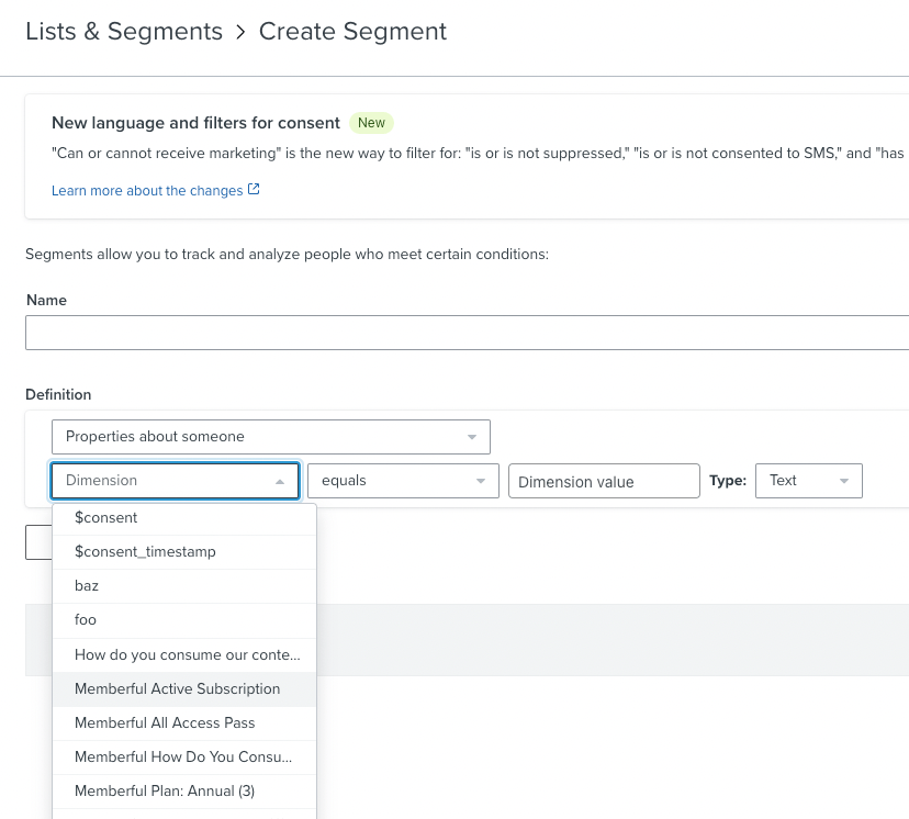 Memberful properties